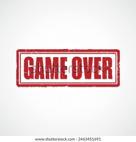 Similar – game over Playing