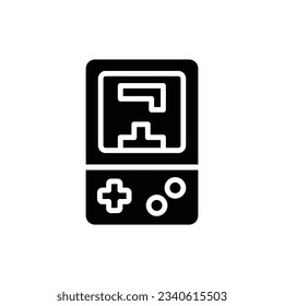 rote Gamepad-Vektorgrafik mit ausgefülltem Symbol