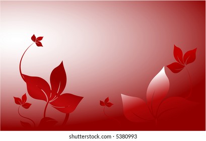 red Garden Decoration - Vector Illustration