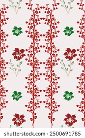 Red garden Gemetric Ethnic traditional seamless , Aztec, Tribal, Hmong, Native American Indian, Pattern design for wrap, carpet, decorative illustraion
