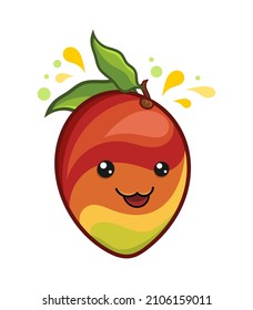diseño de ilustración de vector de mango garifta rojo. Este diseño es perfecto para la mascota de marca.