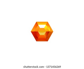 Red Gem Isolated