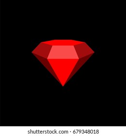 Red Gemstone Logo Template Illustration Design. Vector EPS 10.