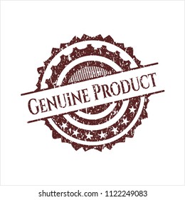 Red Genuine Product distress rubber grunge texture stamp