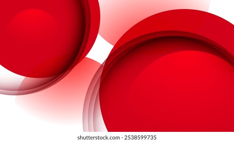 fundo abstrato geométrico vermelho com círculos