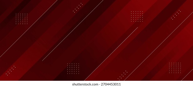 Fundo abstrato geométrico vermelho com retângulos e listras em camadas.