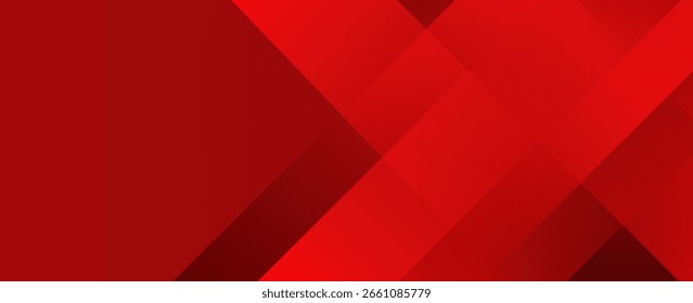 Roter geometrischer abstrakter Hintergrund. Moderne überlappende Form. Vektorgrafik