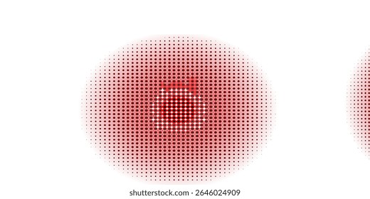 Red geometric abstract background overlap layer on bright space with lines effect decoration. Modern graphic design element circles style concept for banner, modern vector 