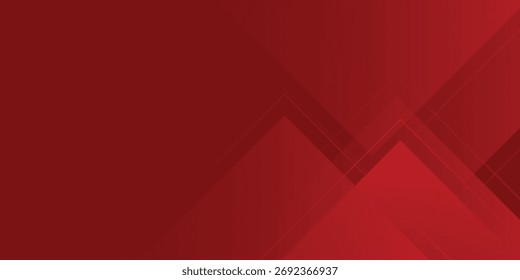 Red Geometric Abstract Background with Overlapping Diagonal Shapes. vector illustration eps10