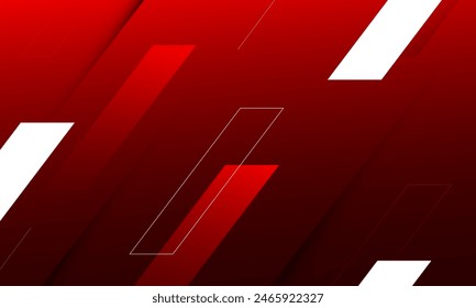 Red geometric abstract background. Vector illustration