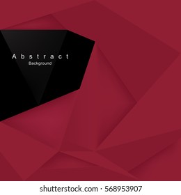 Red geometric abstract background, Vector