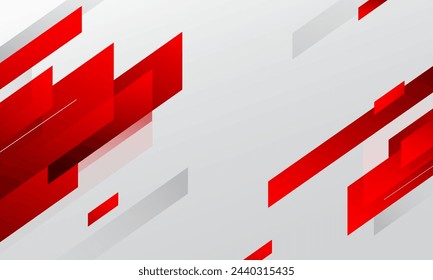 Red geometric abstract shapes background. Vector illustration