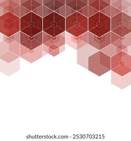 Red geometric background. Abstract background. Business vector. Geometric design element. Hexagon.