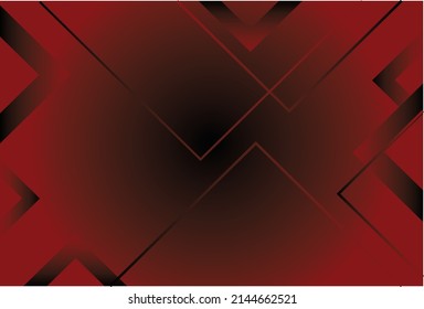 red geometric background. Dynamic shapes composition