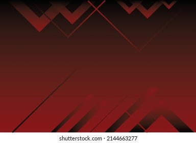red geometric background. Dynamic shapes composition