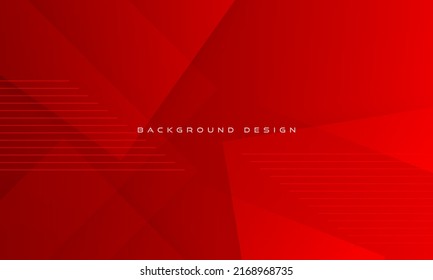 Fondo geométrico rojo. Composición dinámica de formas con sombras. Vector Eps10