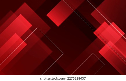 Fondo geométrico rojo. Composición dinámica de formas. Ilustración del vector