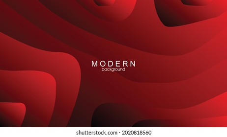 red geometric background. Liquid color background design. Fluid shapes composition. Eps10 vector.
