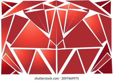 red geometric background with modern and unique motifs and patterns