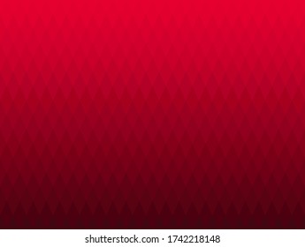 Fondo geométrico rojo en estilo origami con gradiente. Ilustración de rectángulos poligonales vectoriales rojos. Brillante fondo abstracto de mosaico rhombus para diseño, negocios, impresión, web. Vector sin foco.