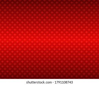 roter, geometrischer Hintergrund im Origami-Stil mit Farbverlauf. Rote, polygonale Rechtecke, Illustration. Helles abstraktes Rhombus-Mosaik-Hintergrund für Design, Druck, Web. Nahtlose Vektorgrafik.