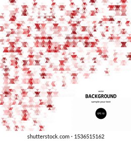 red geometric background in polygonal style. abstract vector illustration