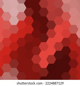 roter geometrischer Hintergrund. polygonal. Beispiel. Layout. Hexagons.