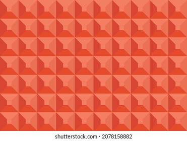 Red geometric background. Vector illustration. 