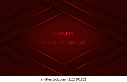 Red geometric background. Vector illustration.