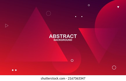 Red geometric background. Vector illustration