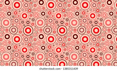 Red Geometric Circle Pattern Vector Art