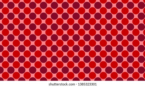 Red Geometric Circle Pattern Vector
