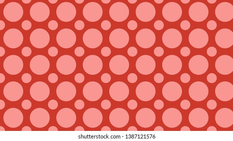 Red Geometric Circle Pattern Vector Art