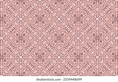 Red geometric decorative fabric pattern
