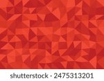 Red geometric low-poly background vector illustration.