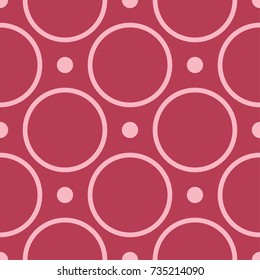Red geometric ornament. Seamless pattern for web, textile and wallpapers
