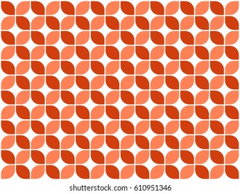 Red geometric pattern