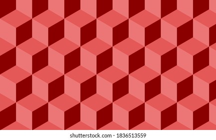 Red geometric pattern. Abstract background vector