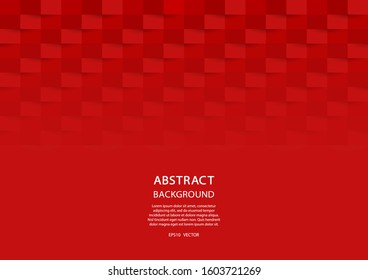 Red geometric pattern background. Abstract 3d paper can be used in website, cover design, poster, wallpaper, banner, advertising, brochure, flyer, book.