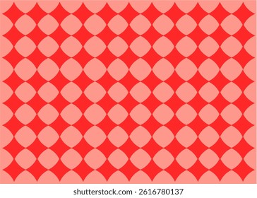 Red geometric pattern background. Pattern cover template. Elements in playful colour. For social media stories, branding, flyer, packaging. Vector illustration background