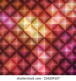 Red Geometric Pattern, vector eps10 illustration