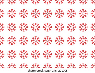 Patrones geométricos rojos de los círculos. Textura sin inconvenientes.