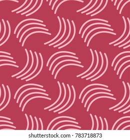 Red geometric print. Seamless pattern for web, textile and wallpapers