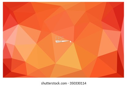 Red geometric rumpled triangular low poly origami style gradient illustration graphic background. Vector polygonal design for your business.