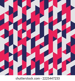 Red Geometric Seamless pattern Abstract background