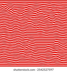 Red geometric seamless patterns. Vector illustration.