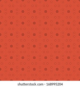 Red  geometric seamless texture. Vector background