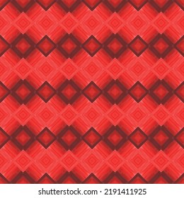 Red geometric shape seamless pattern background, fabric ethnic ornament art illustration textile decoration.