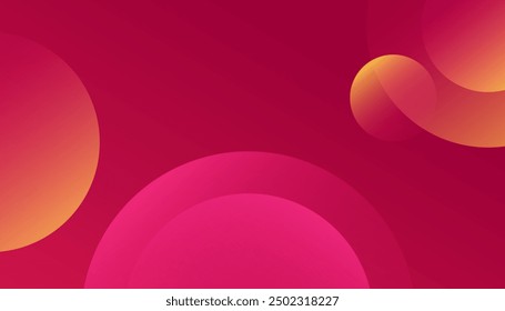  red geometric shapes background. Vector illustration