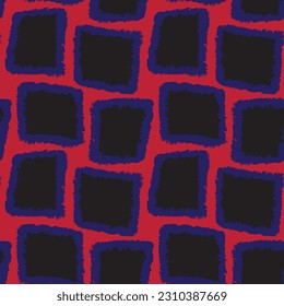 Red Geometric squares seamless pattern design for fashion textiles and graphics